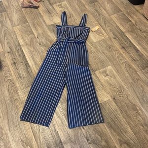 Cremieux Striped Jumpsuit, NWT, Size o